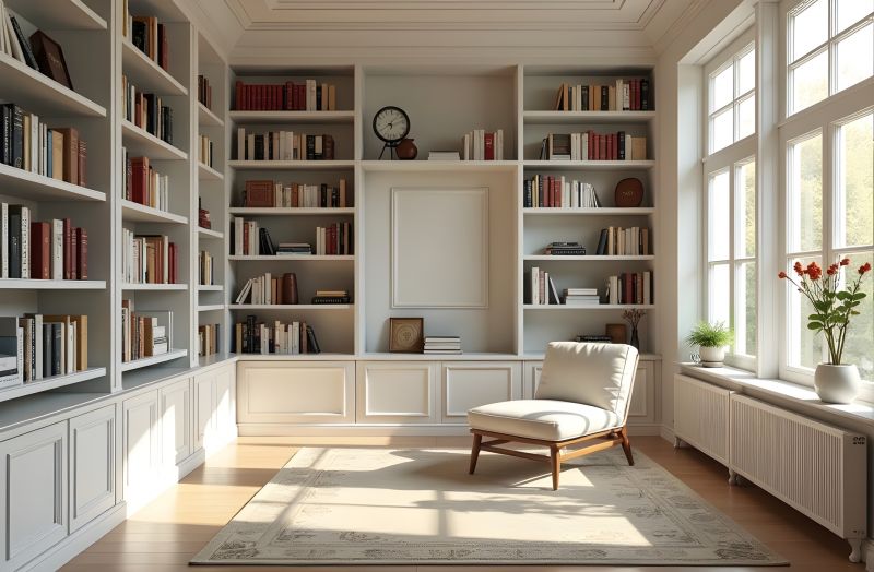 Custom Bookcase Installation in Raleigh, NC